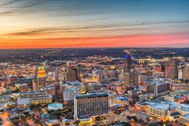 San Antonio, Texas, ABD skyline