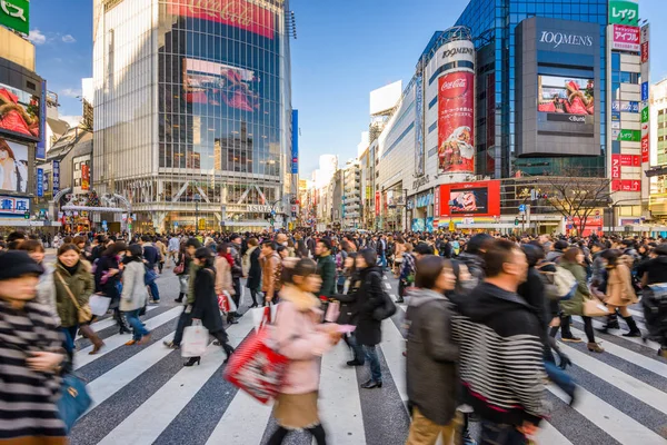 Shibuya crossing, Tóquio, Japão — Fotografia de Stock