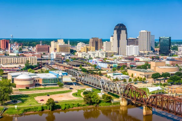 Shreveport, Louisiana, Usa Panorama — Stock fotografie