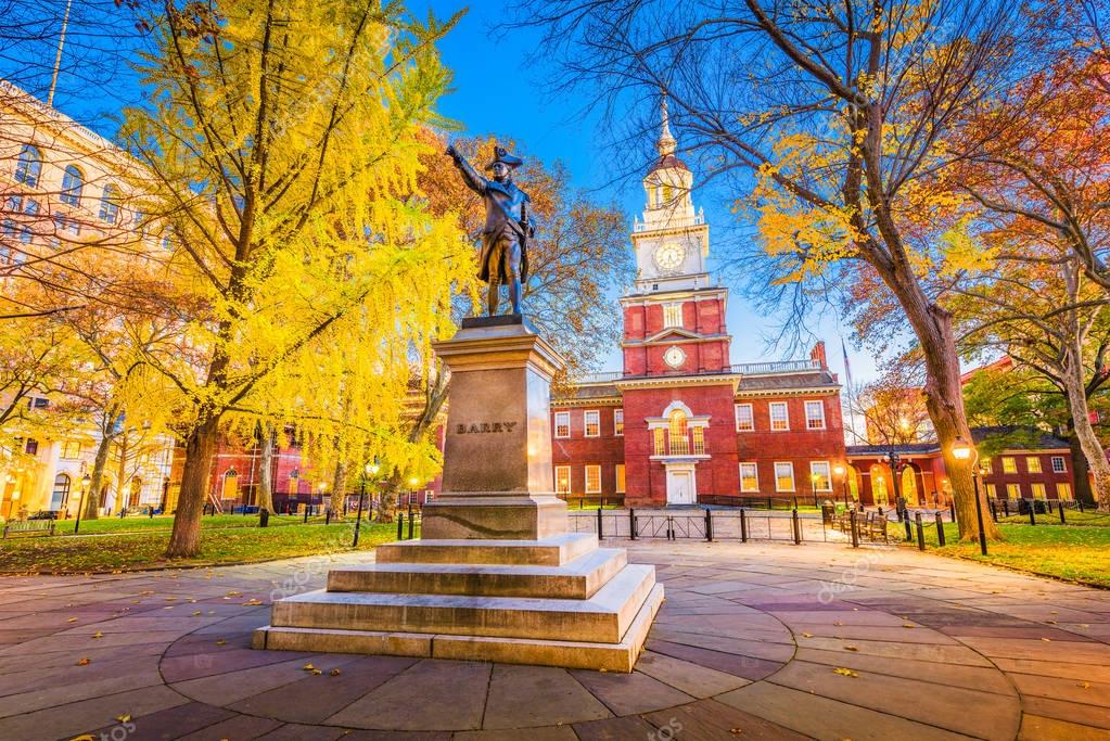 Philadelphia, Pennsylvania at Independence Hall — Stock Photo