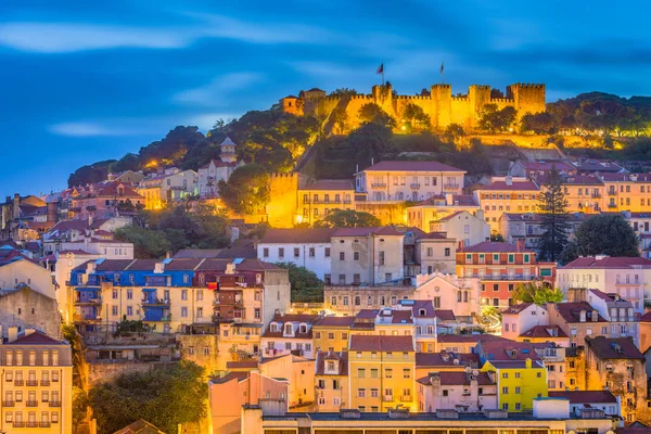 Lissabon, portugiesische Stadtsilhouette — Stockfoto