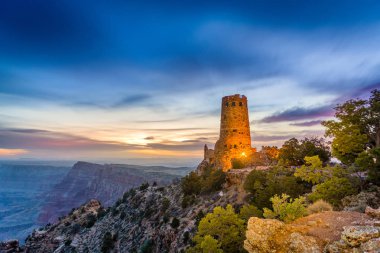 Büyük Kanyon görünümü Watchtower çöl