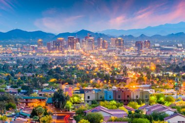 Phoenix, Arizona, USA Cityscape clipart