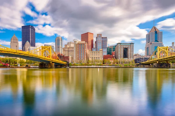 Skyline Pittsburgh, Pennsylvania, Amerikai Egyesült Államok — Stock Fotó