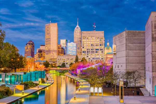 Indianapolis, Indiana, Usa Skyline — Stockfoto