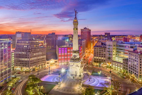 Indianapolis, Indiana, EUA Cityscape — Fotografia de Stock