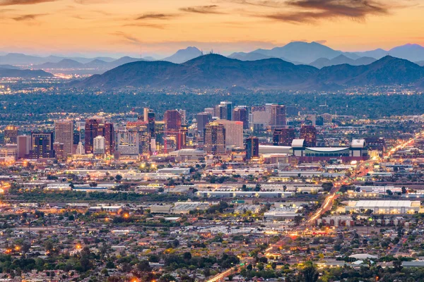 Panoráma města Phoenix, Arizona, Usa — Stock fotografie
