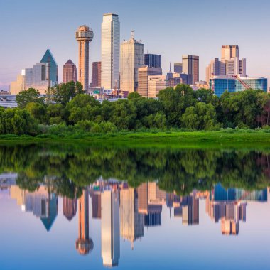 Dallas, Texas, USA Skyline clipart