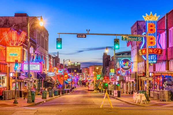 Calle Memphis Tennessee Beale —  Fotos de Stock
