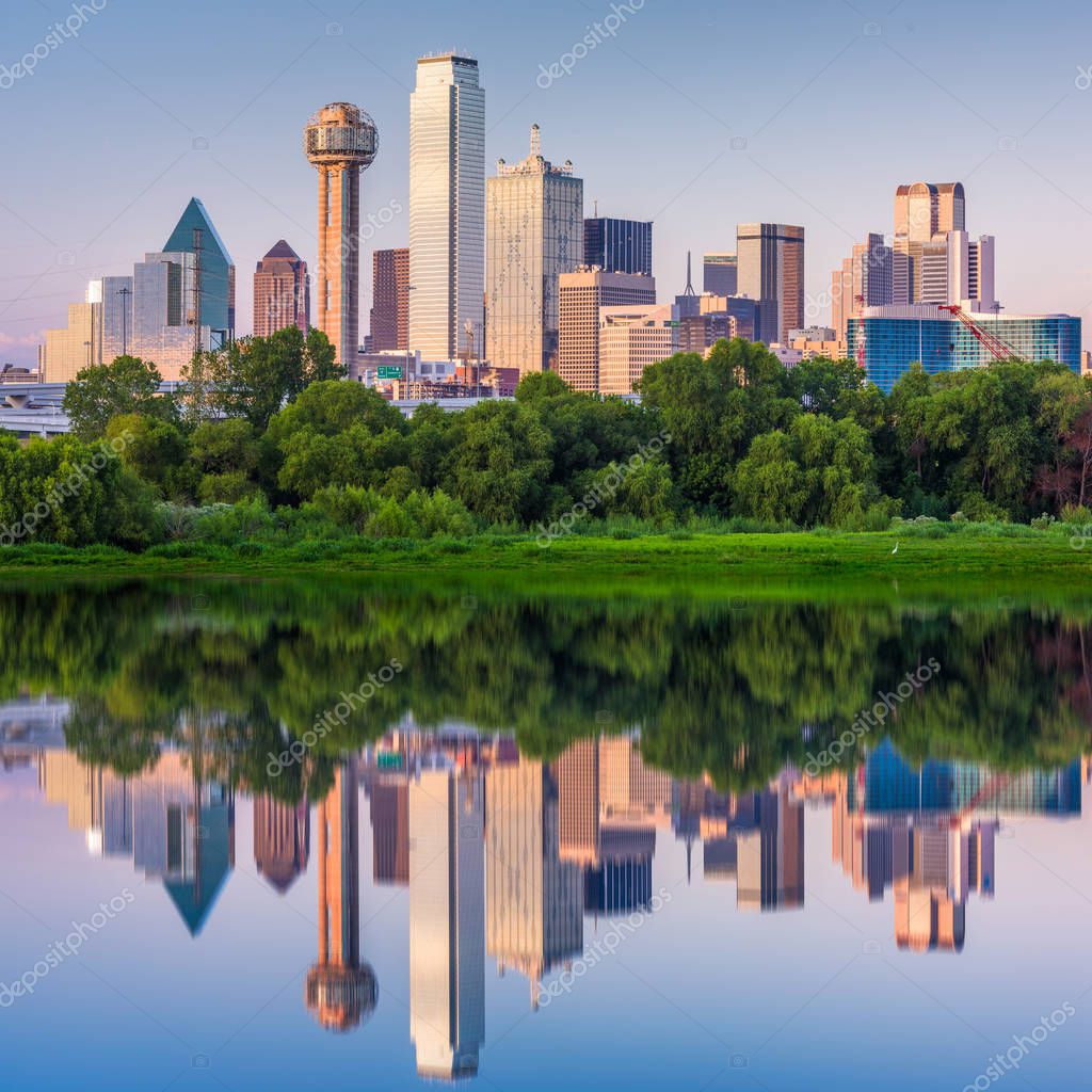 Dallas, Texas, USA downtown city skyline.