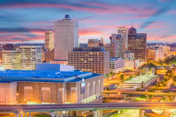 Skyline Memphis, Tennessee, Stany Zjednoczone Ameryki — Zdjęcie stockowe