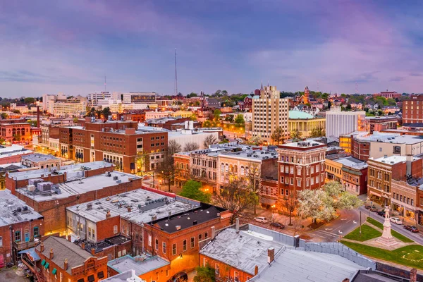 Skyline Macon, Georgia, Stany Zjednoczone Ameryki — Zdjęcie stockowe