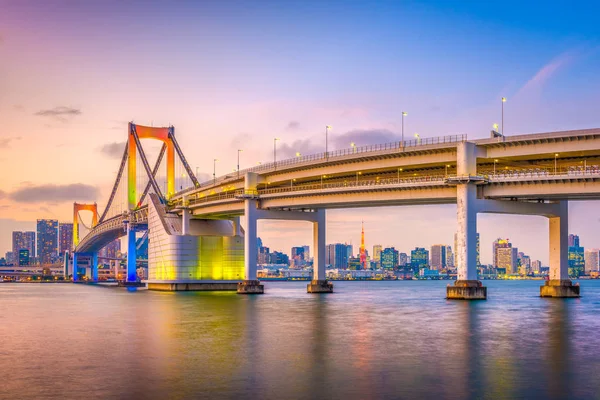 Regnbågsbron Tokyo Japan — Stockfoto