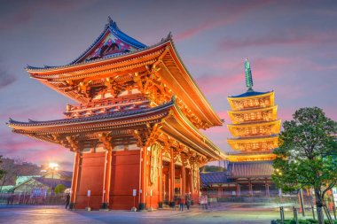 Asakusa, Tokyo, Japonya Tapınağı