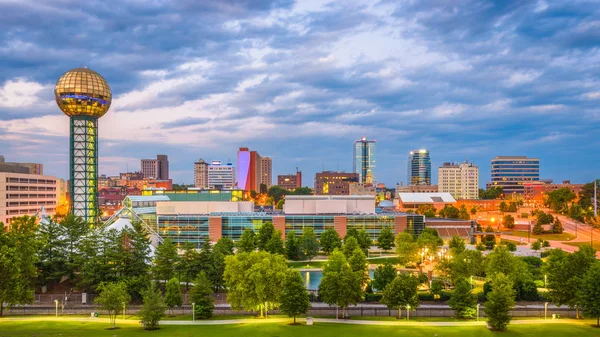 Skyline van Knoxville, Tennessee, Verenigde Staten — Stockfoto