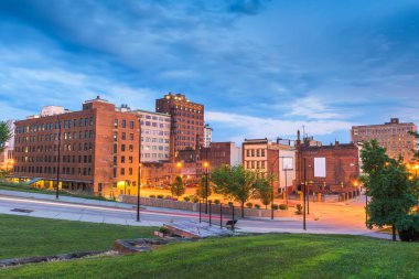 Youngstown, Ohio, Usa Alacakaranlık Şehir Merkezi
