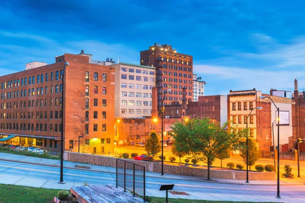 Youngstown, Ohio, Usa Downtown at Twilight — Stock fotografie