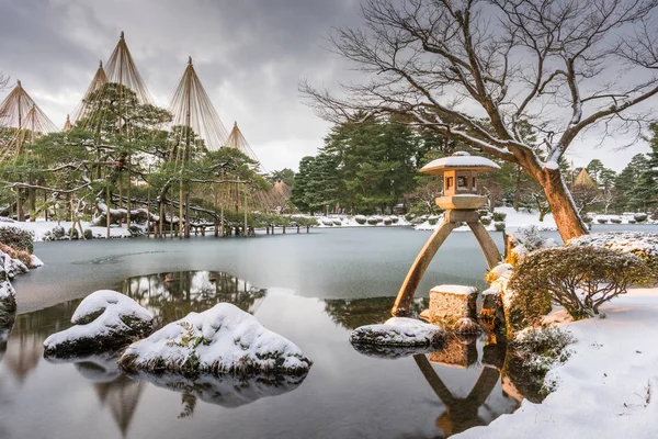 Kanazawa, Ishikawa, Japan winter — Stockfoto