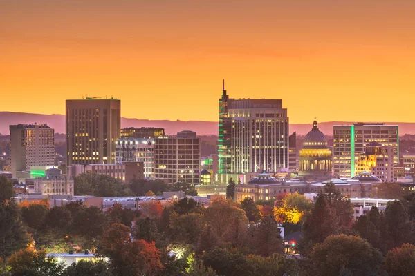 Boise, Idaho, Estados Unidos paisaje urbano céntrico — Foto de Stock