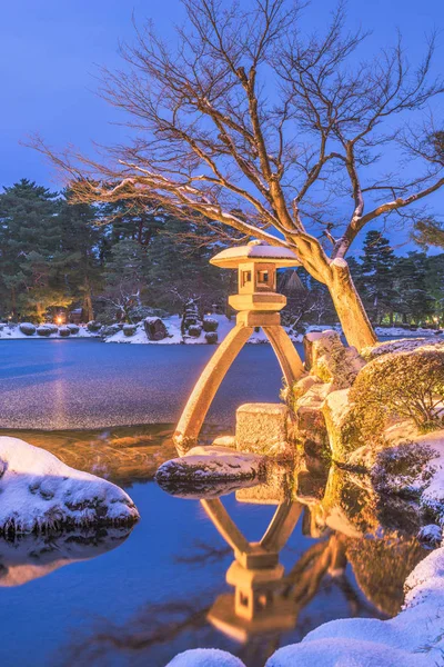 Kanazawa, Ishikawa, Japan winter — Stock Photo, Image