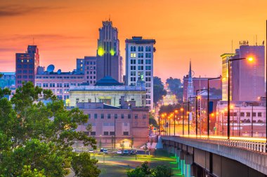 Youngstown, Ohio, Usa şehir merkezi silueti 
