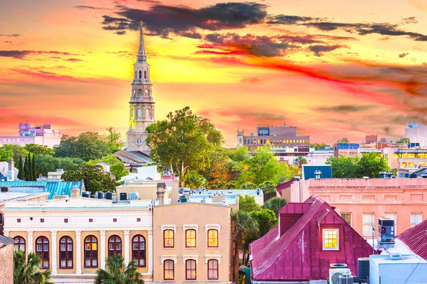 Charleston, Caroline du Sud, États-Unis ville skyline — Photo