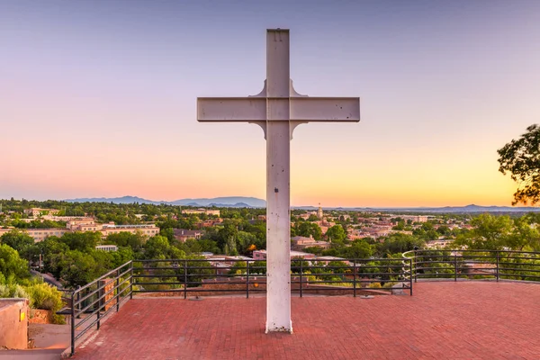 Santa Fe, New Mexico, Usa downtown skyline — 图库照片