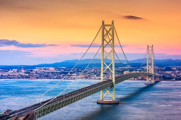 Kobe, Japão na Ponte Akashi Kaikyo — Fotografia de Stock