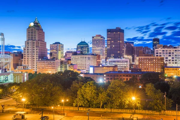 Panorama centra města Cleveland, Ohio, Usa — Stock fotografie