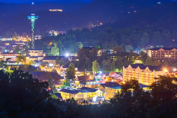 Gatlinburg, Tennessee en las Montañas Humeantes — Foto de Stock