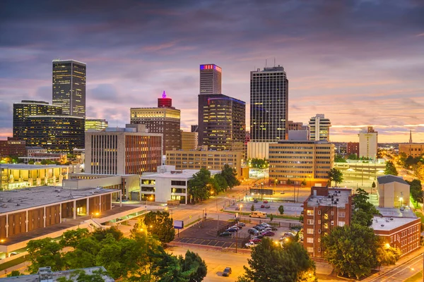 Tulsa, Oklahoma, Usa Skyline — Stockfoto