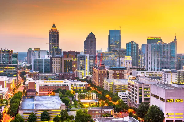 Atlanta, Georgia, Estados Unidos paisaje urbano del centro — Foto de Stock
