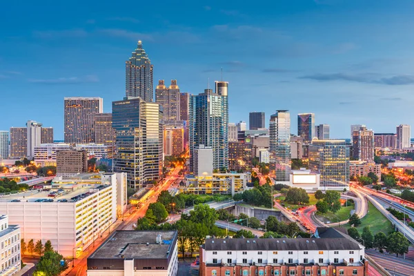 Atlanta, Georgia, Estados Unidos paisaje urbano del centro — Foto de Stock