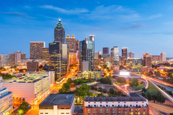 Atlanta, Georgia, Usa şehir merkezi yukarıdan — Stok fotoğraf