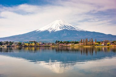 Mt. Fuji Kawaguchi Gölü, Yamanashi, Japonya.