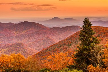 Brasstown Kel, Gürcistan, Usa Blue Ridge Dağları manzaralı