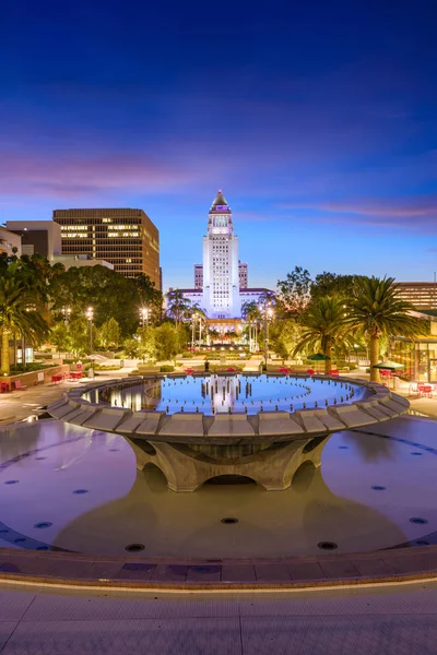 Los Angeles, California at City Hall. — Stock Photo, Image