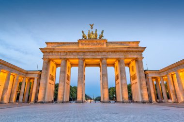Berlin, Almanya 'daki Brandenburg Kapısı.