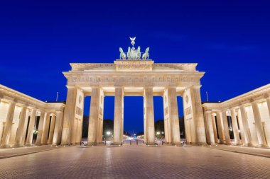 Berlin, Almanya 'daki Brandenburg Kapısı.
