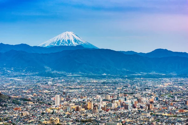 Kofu, horizonte de Japón con Mt. Fuji. —  Fotos de Stock