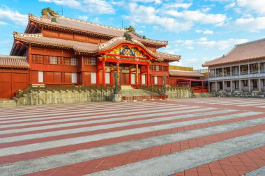 Okinawa, Japonya 'nın Tarihi Shuri Şatosu