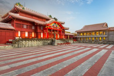 Okinawa, Japonya 'nın Tarihi Shuri Şatosu