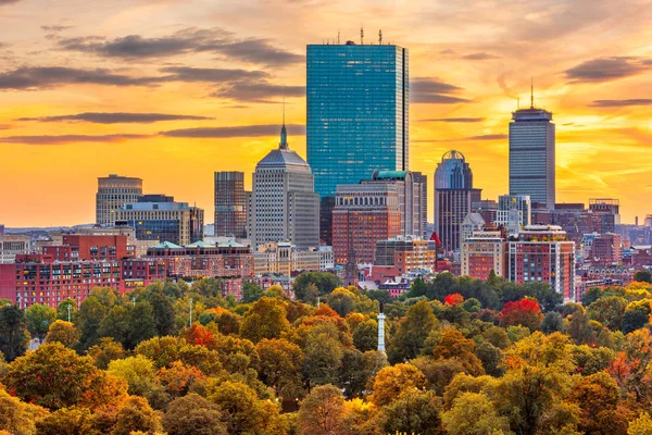 Boston, Massachusetts, EUA skyline da baixa — Fotografia de Stock