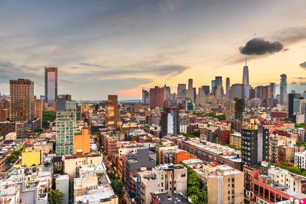 New York, New York, USA Downtown Skyline — Stock Photo, Image