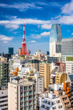 Tokyo, Japan Cityscape from Toranomon District clipart