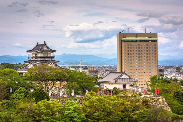 Hamamatsu, Shizuoka, Japonsko Cityscape a hrad — Stock fotografie