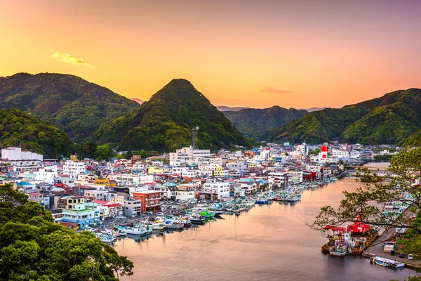 Shimoda, Japan Town View at Dusk — Stock Photo, Image