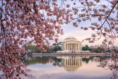 Washington, Dc, gelgit Havzası ve Jefferson Anıtı 