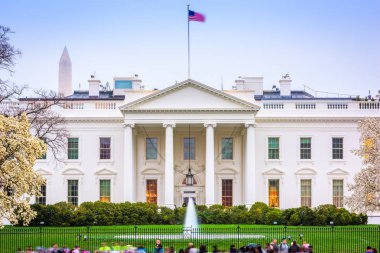 Washington, DC Gece Beyaz Saray 'da