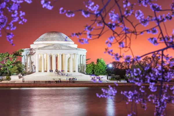 Washington DC, Usa Skyline na řece — Stock fotografie